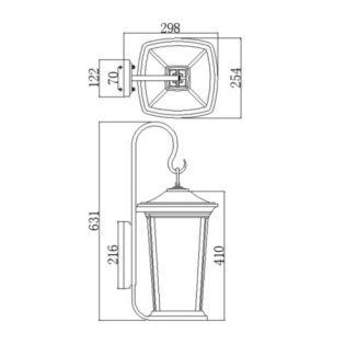 Bromley Outdoor Wall Lamp (3 Lights)