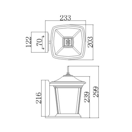 Bromley outdoor Wall Lamp