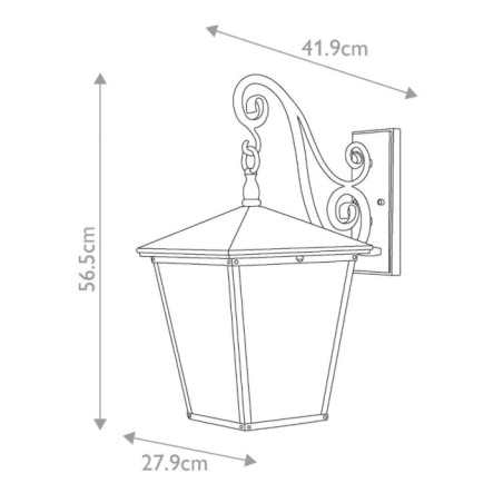 Aplique de pared de exterior Trellis (4 luces)