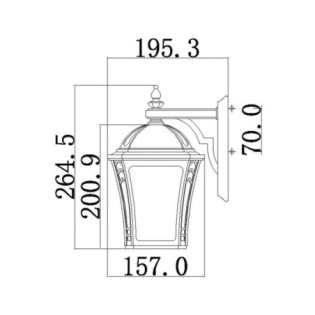 Wabash outdoor Wall Lamp