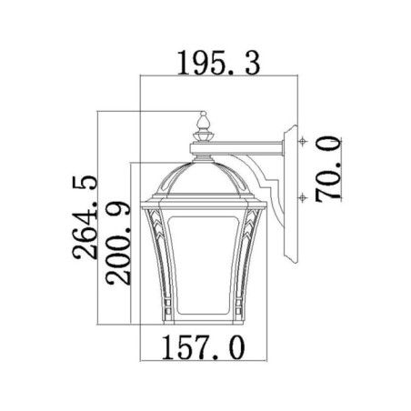 Wabash outdoor Wall Lamp