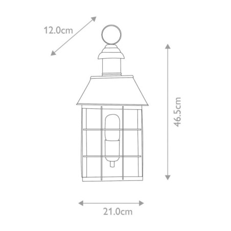 Hyde Park outdoor Wall Lamp
