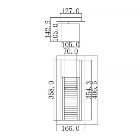 Aplique de pared de exterior Sorel