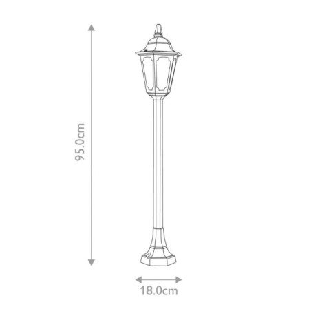 Parish Mini Outdoor Bollard Lamp