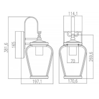 Outdoor Wall Lamp Province