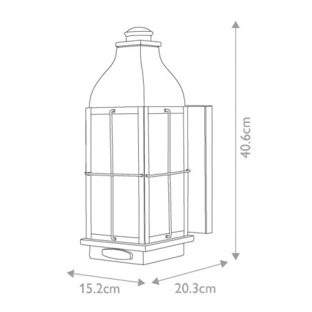 Bingham M Outdoor Wall Lamp (3 lights)