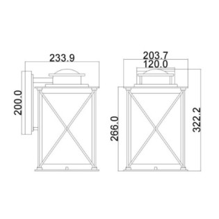Argyle M Outdoor Wall Lamp