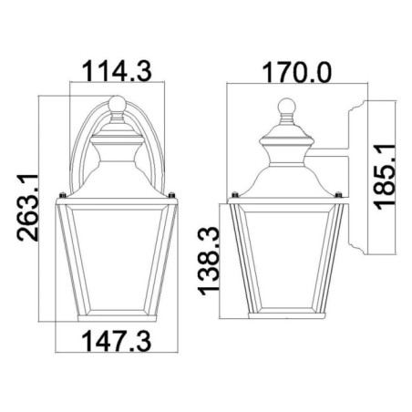 Bay Shore S Outdoor Wall Lamp