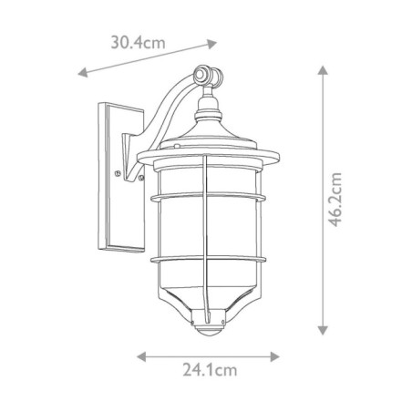 Royal Marine M Outdoor Wall Lamp