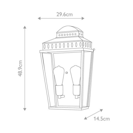 Mansion House L Outdoor Wall Lamp
