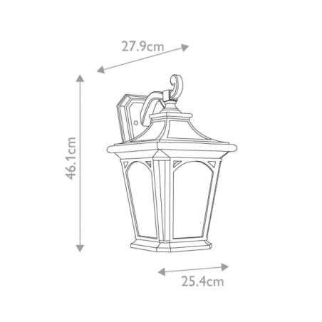 Aplique de pared de exterior Bedford L