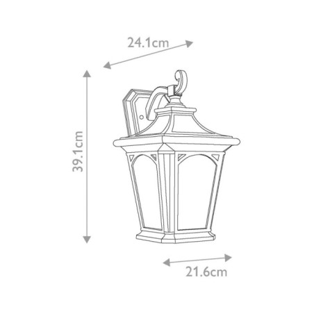 Aplique de pared de exterior Bedford M