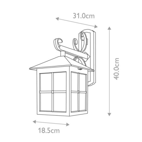 Winchester III Outdoor Wall Lamp