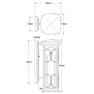 Outdoor wall lamp Franceasi M