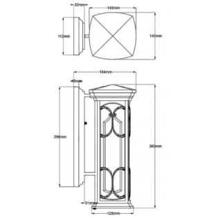 Outdoor wall lamp Franceasi S