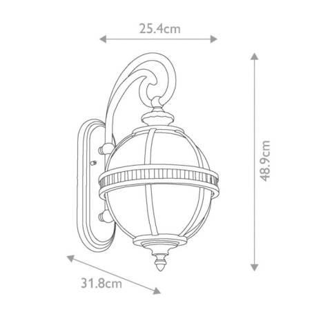 Halleron outdoor Wall Lamp (2 lights)