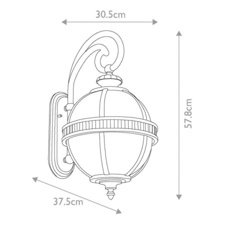 Halleron outdoor Wall Lamp (3 lights)
