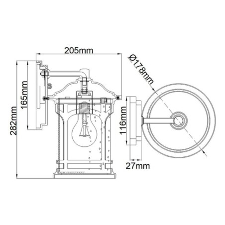 Marblehead S Outdoor Wall Lamp