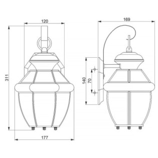 Newbury S Outdoor Wall Lamp