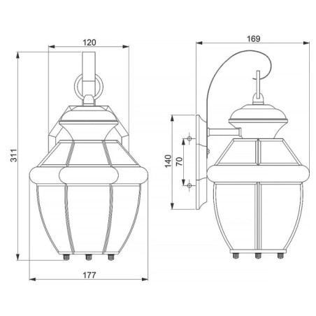 Newbury S Outdoor Wall Lamp