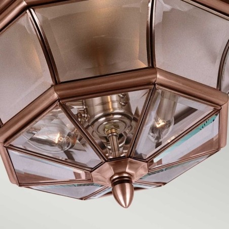 Newbury Outdoor Ceiling Flush Light (3 Lights)