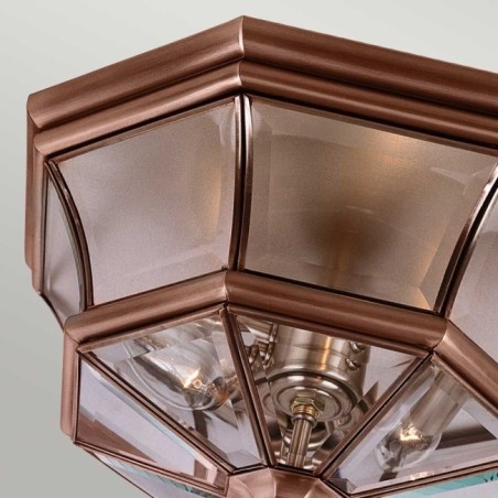 Newbury Outdoor Ceiling Flush Light (3 Lights)