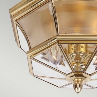 Newbury Outdoor Ceiling Flush Light (3 Lights)
