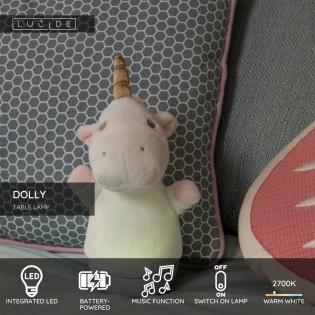 Dolly Unicorno LED Children's Lamp with Music (3W)