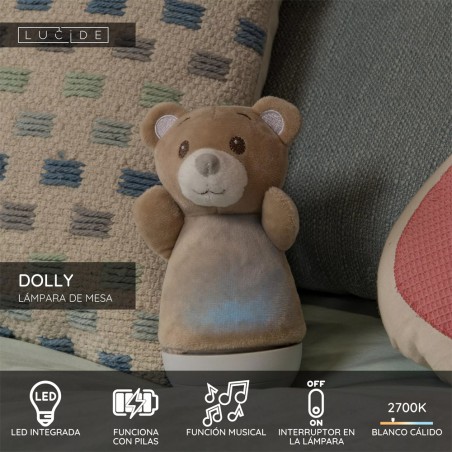 Dolly Bear LED children's lamp with music (3W)