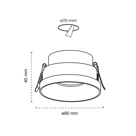 Empotrable de techo basculante Vagar
