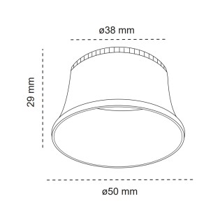 BOX OF 20 GU11 COMFORT RINGS