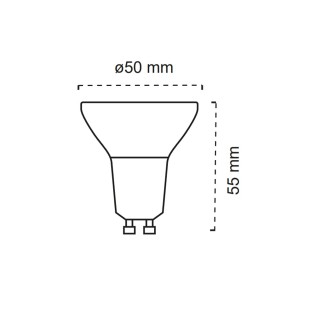 LED Bulb GU10 with sensor (4.7W)
