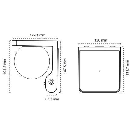 Aplique de exterior LED Lys Solar (3W)