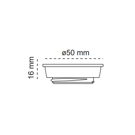 FIT 50 recessed GU11 bulb adapter