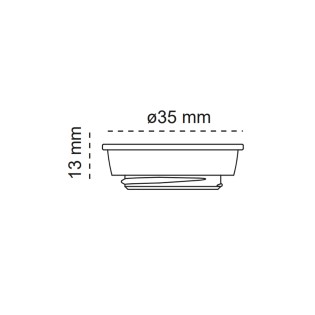 FIT 35 recessed GU11 bulb adapter
