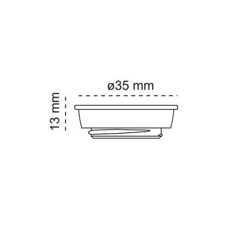 FIT 35 recessed GU11 bulb adapter