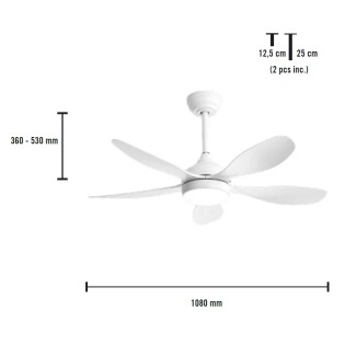 copy of Ventilador de techo LED Diablo CCT Dim (22W)