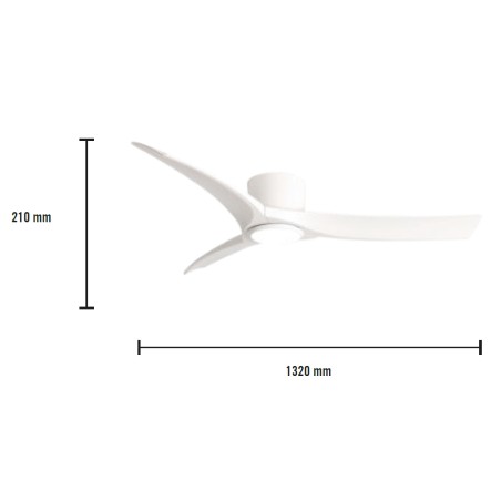 LED Celing Fan Solano CCT Dim (24W)