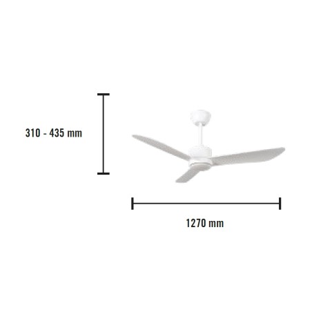 copy of Ventilador de techo LED Diablo CCT Dim (22W)