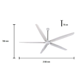 copy of Ventilador de techo LED Diablo CCT Dim (22W)