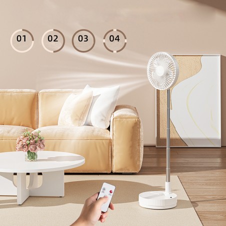 Bensa 5W 4-speed folding table fan.