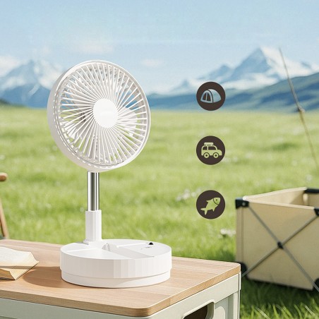 Bensa 5W 4-speed folding table fan.