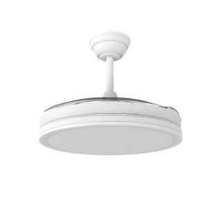 LED Night Eco Fan White 48W CCT/Dimmable with Gift