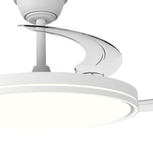 Ventilador LED aspas retráctiles Plano CCT Dim (60W)