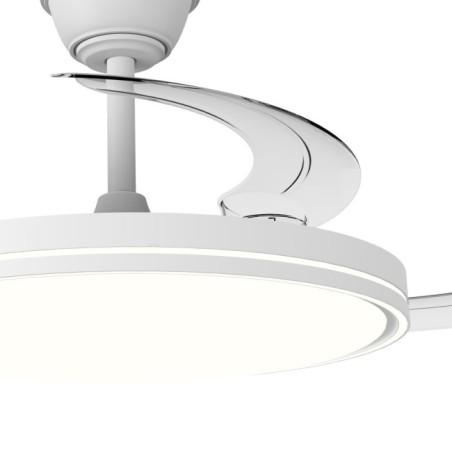Ventilador LED aspas retráctiles Plano CCT Dim (60W)