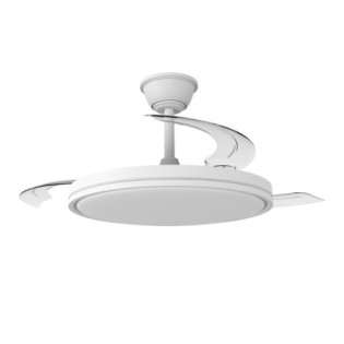 Ventilador LED aspas retráctiles Plano CCT Dim (60W)