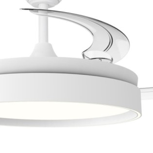 Ventilador LED aspas retráctiles Glow Evo CCT Dim (60W)