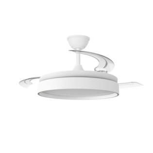 Ventilador LED aspas retráctiles Glow Evo CCT Dim (60W)