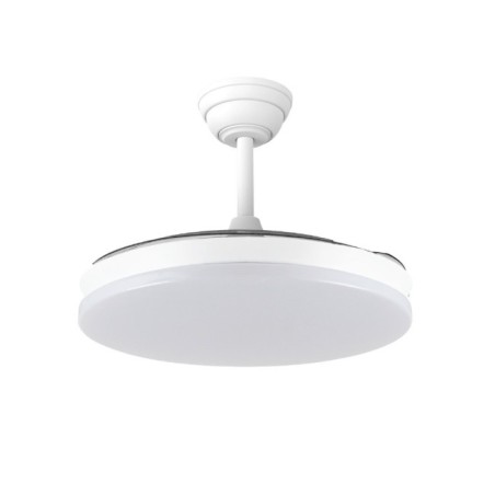 LED fan with retractable blades Milky Eco CCT Dim (48W)
