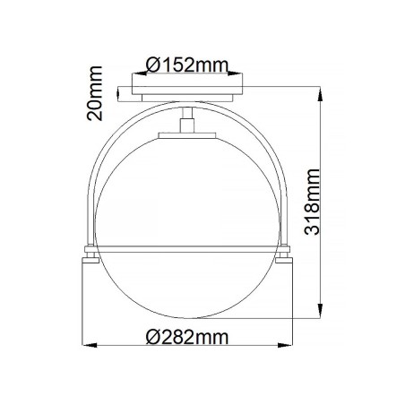 Plafón de techo Somerset